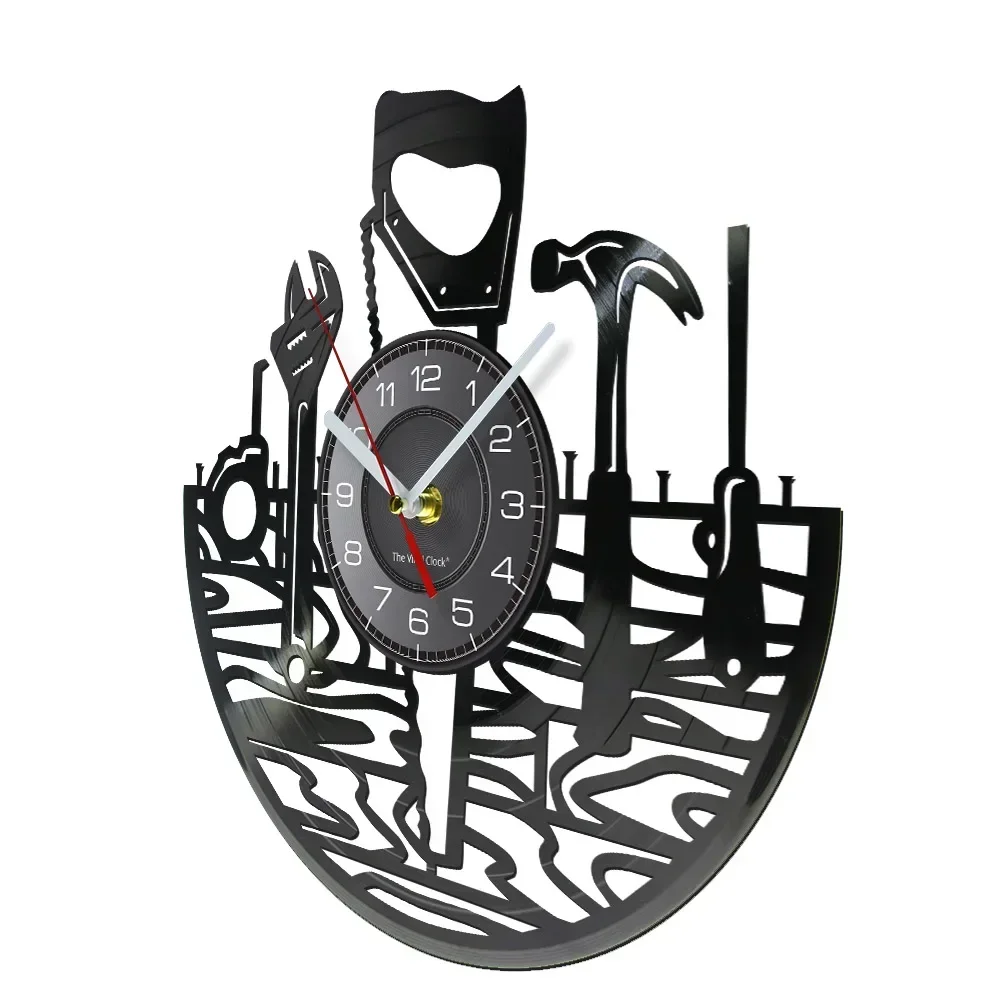 Автомобильные инструменты для гаража настенные часы с виниловой пластиной