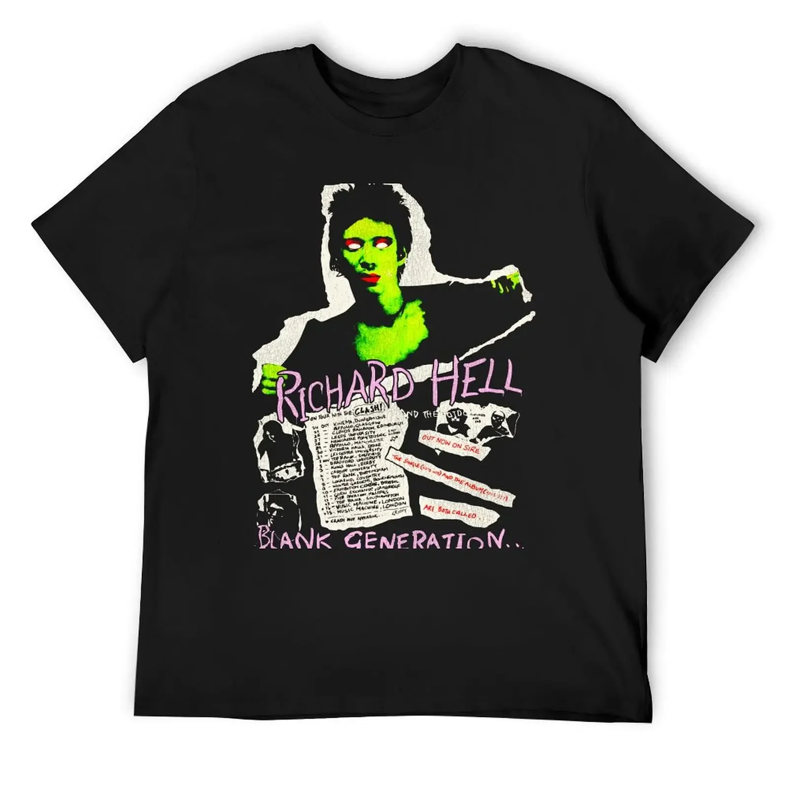 Richard Hell --- футболка Blank Generation милая одежда эстетичная топы с животными и принтами