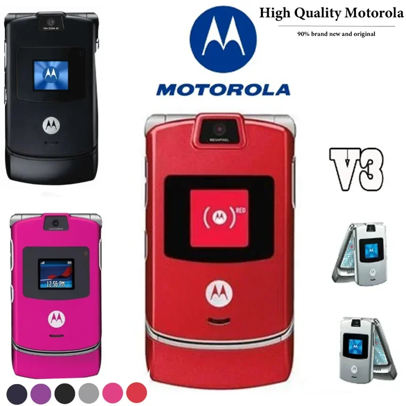 Классический рекомендуемый телефон Motorola RAZR V3 оригинальный складной раскладушка