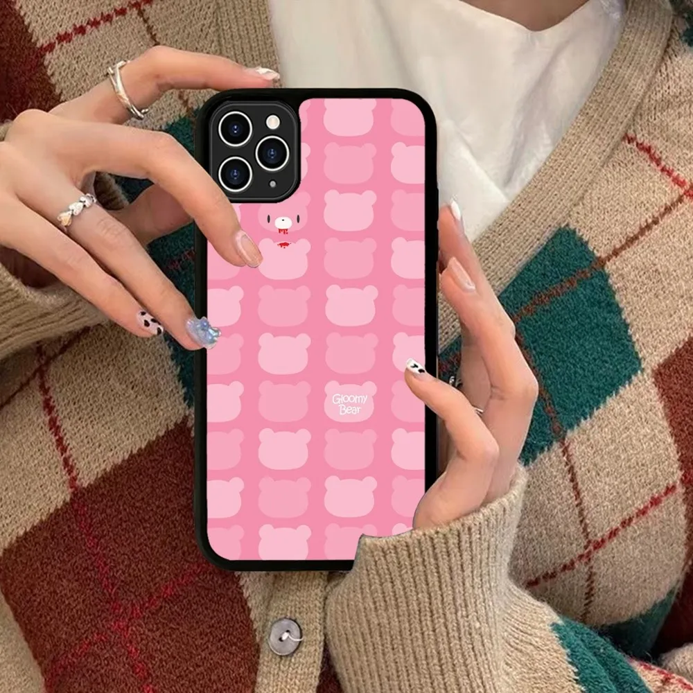 Чехол для телефона с мультяшным громким медведем силиконовый ПК + ТПУ iPhone 11 12 13 14 15