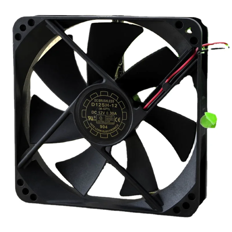 

New CPU Cooling Fan Yate Loon D12SH-12 Quiet Chassis Fan 12V 0.30A Server Cooler Fans 12025 12CM 120*120*25mm