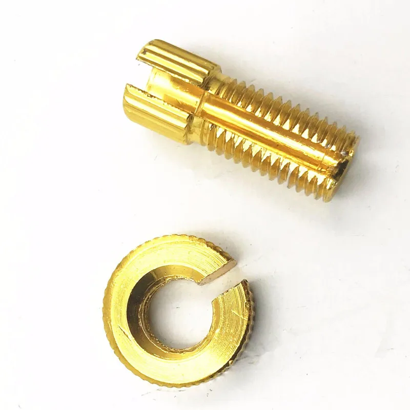 Gold Motorbike M10 10mm Clutch Lever Cable Adjuster Kit Bolt Lock Nut GSXR YZF |