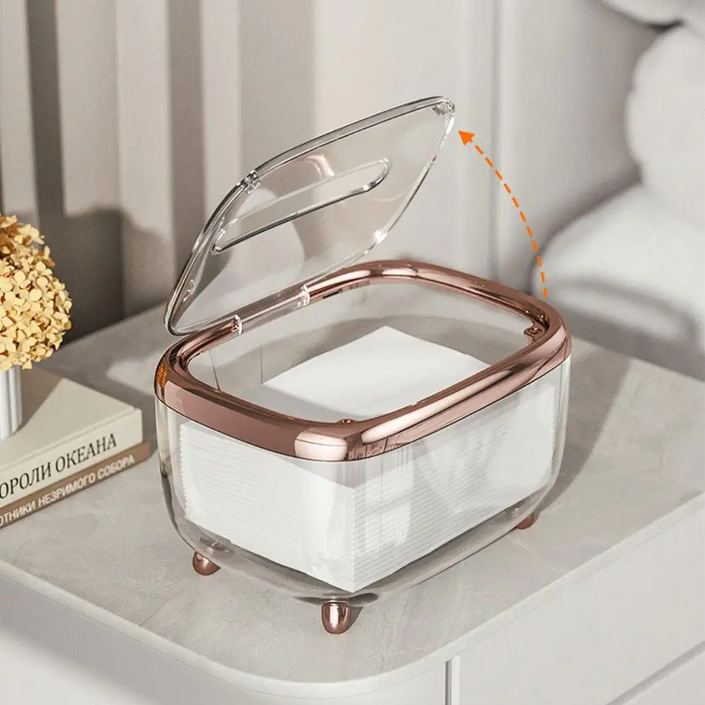 

Tissue Storage Box Simple And Creative Transparent Oil End Box High Waterproof Cleaning Proof Luxury Tissue Supplies Easy H Z8I7