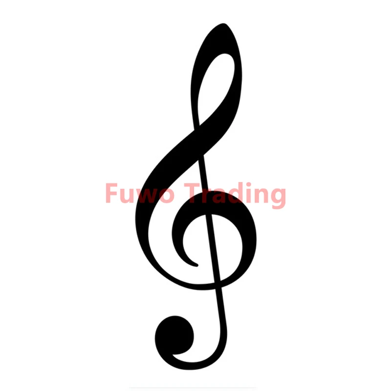

Fuwo Trading Personalized Music Design Car Sticker Cover Scratches Waterproof Car Window Body Decorative Stickers Accessories