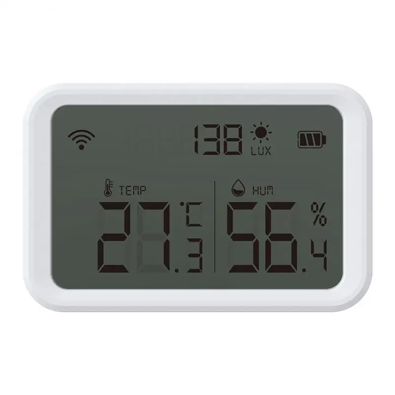 

Aubess New Tuya WIFI Temperature And Humidity Sensor Indoor Hygrometer Thermometer With LCD Display Works With Alexa Google Home
