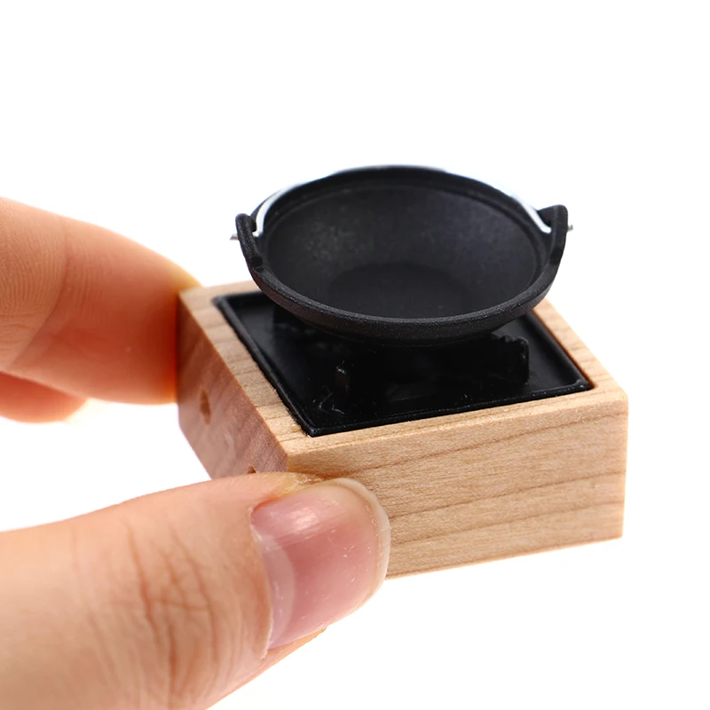 

3Pcs/set Dollhouse Miniature Metal Frying Pans Cooking Pot Cookware Kitchen Accessory Small Kitchen Utensils