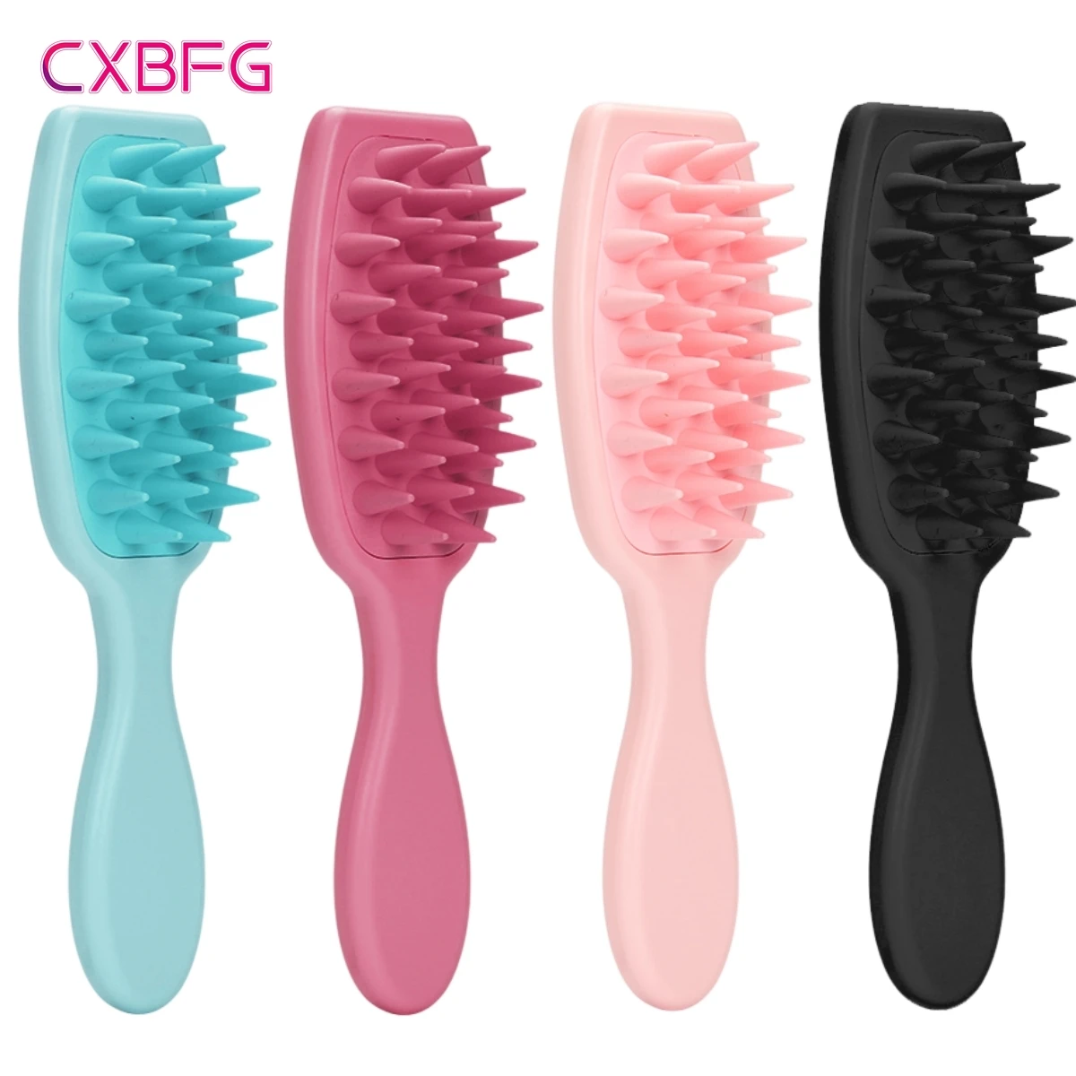 Silicone Shampoo Brush Hair Massager Scalp Massage Brush Hair Washing Comb Spa Hair Brush Bath Shower Brush Beauty Styling Tools