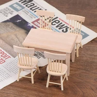 model 112 1set chair dining table chair set high quality furniture toy chair dollhouse miniature