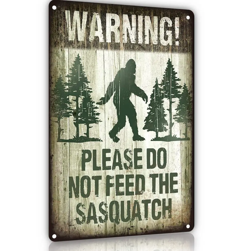 

Funny Warning Big of Foot Gifts for Men Garage Sign Warning Property Protected By Big of Foot Signs Man Cave Yard Garden