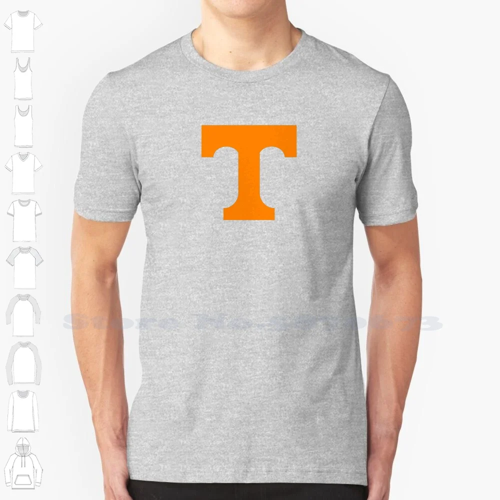 

Tennessee Volunteers Logo Casual Streetwear Print Logo T-shirt Graphic 100% Cotton Tee
