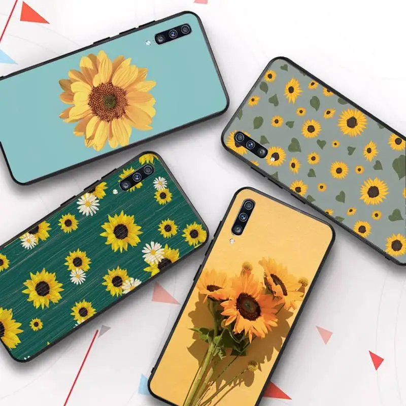 

Fashion Ins Sunflower Phone Case for Samsung S20 lite S21 S10 S9 plus for Redmi Note8 9pro for Huawei Y6 cover