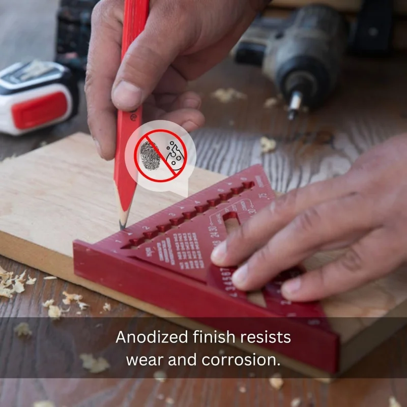 Kapro - 446 квадрат с анодированным покрытием высокой четкости-устойчив к износу и