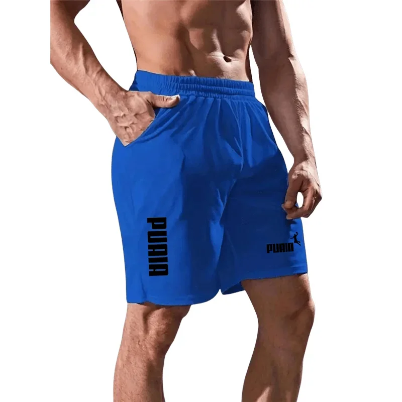 Шорты мужские спортивные пляжные с принтом свободные Джоггеры для спортзала и