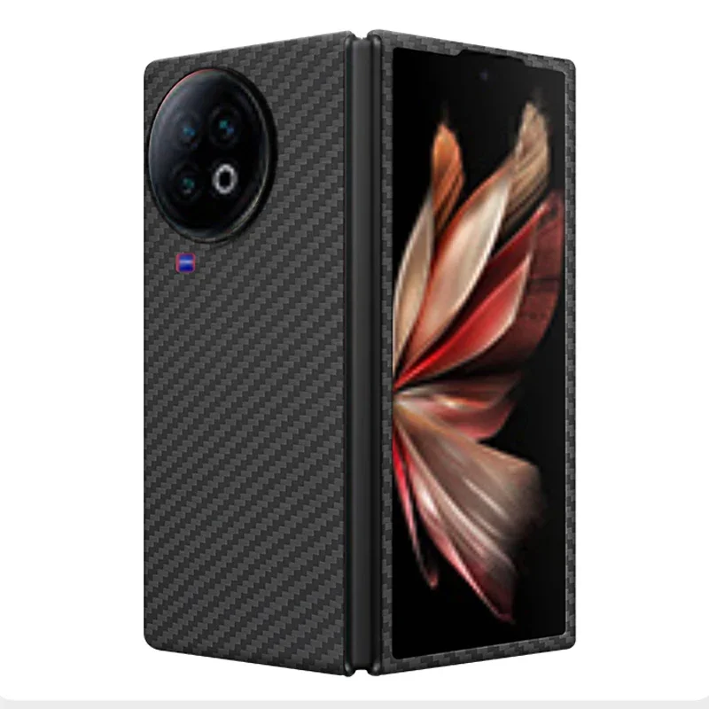Чехол Real Carbon Vivo X Fold 3 Pro XFold 5, ультратонкий защитный чехол из арамидного волокна для VIVO X Fold5 (art.: 3920dbbf44e93) - 3920dbbf44e93