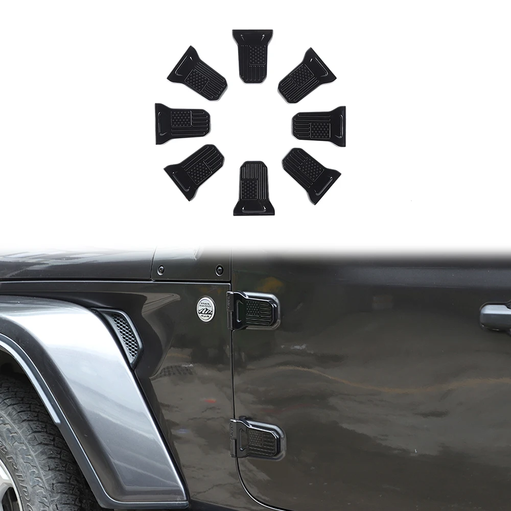 

ABS Exterior Door Hinge Protective Cover Trim for Jeep Wrangler JL Gladiator JT 2018-2023 Stickers Kit Car Accessories