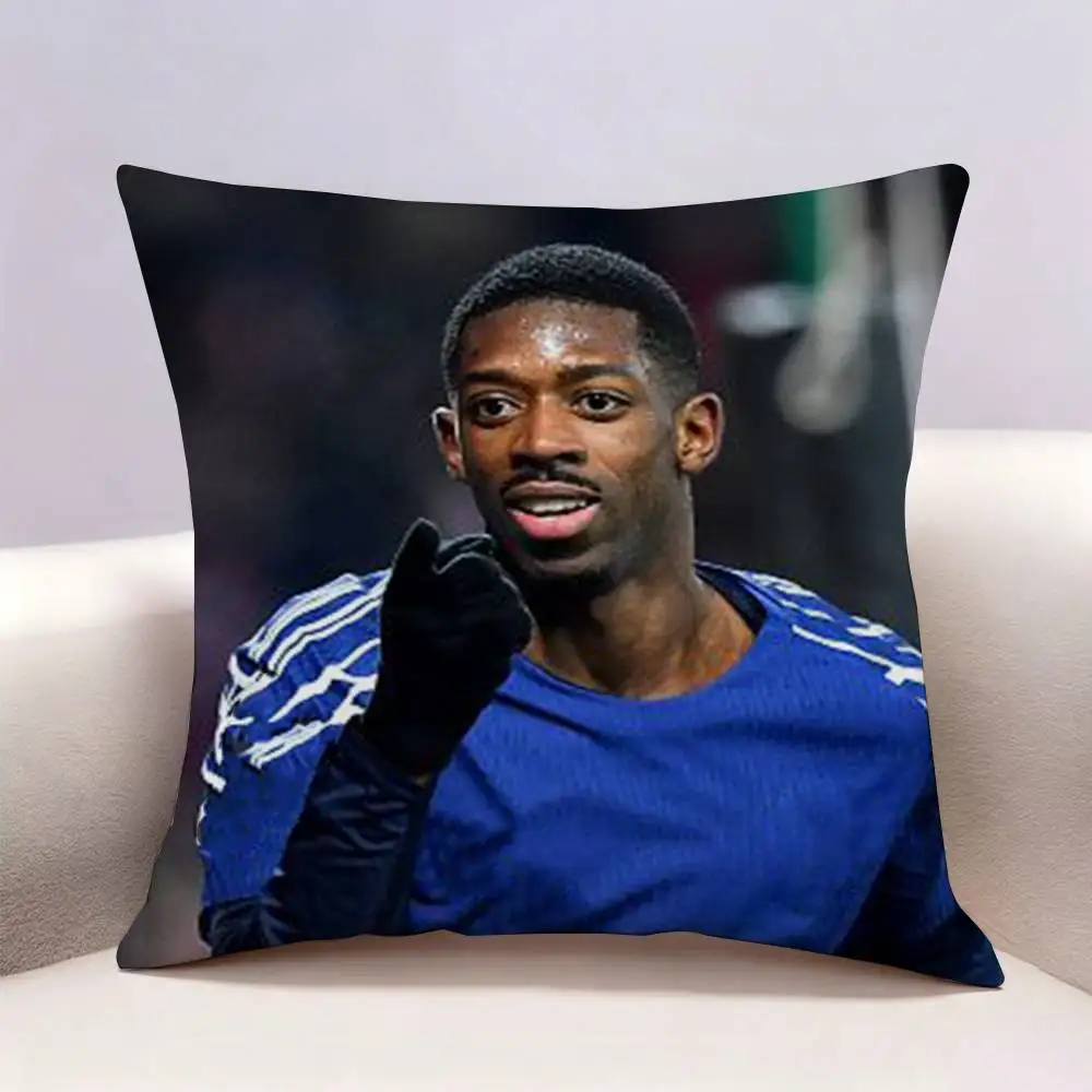 Фото Футбольная наволочка Ousmane D-Dembele с двусторонним принтом, наволочка с принтом для гостиной, чехол для диванной подушки №5
