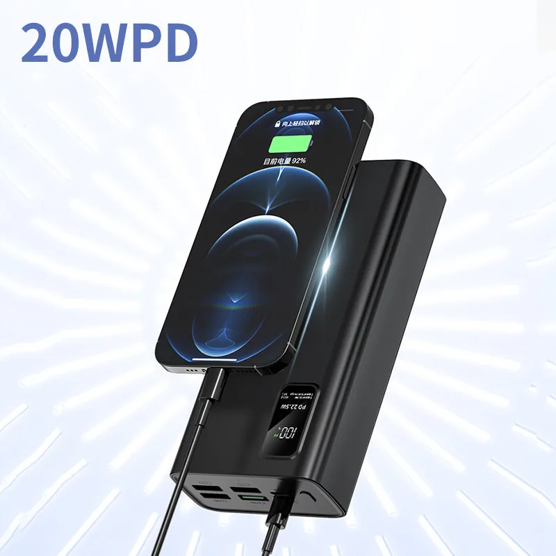 Power Bank 30000 мАч Портативный 22 5 Вт Супер быстрая зарядка Powerbank Цифровой дисплей