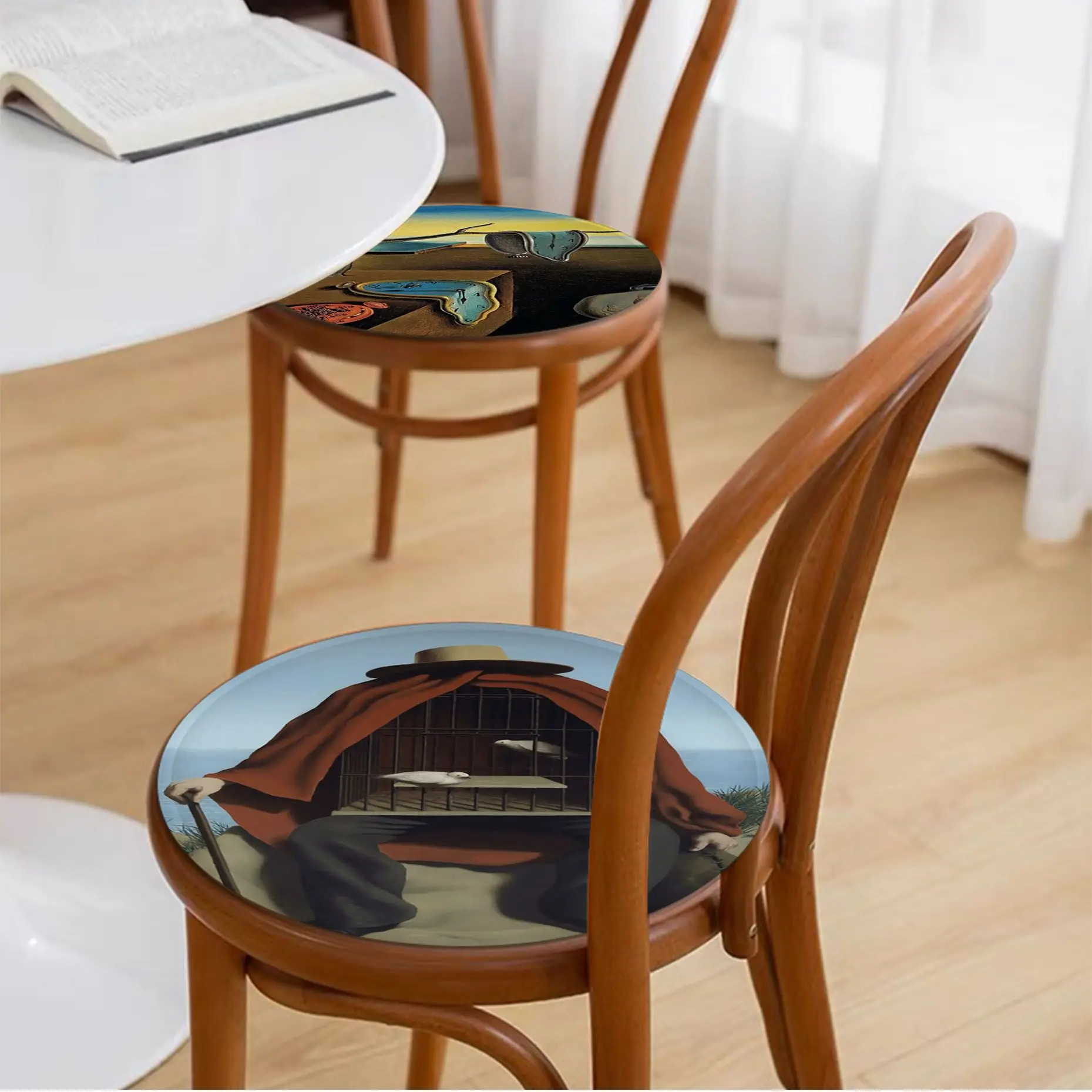 

Простые разноцветные подушки для медитации Rene Magritte, планшетофон для обеденного стула, подушка для сиденья, нескользящий коврик для стула