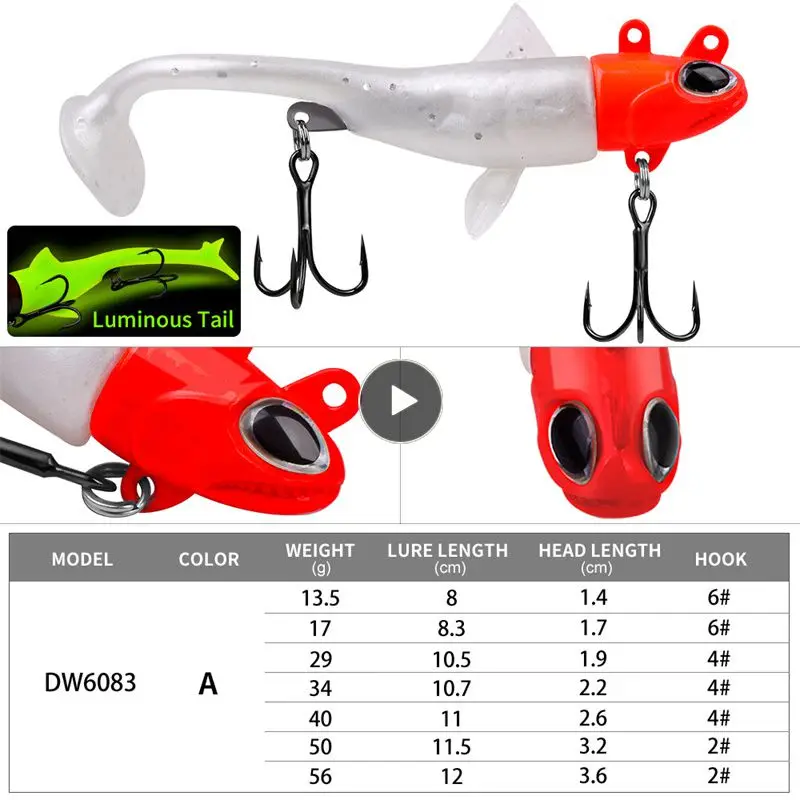 

Universal In The Whole Water Area Suitable For Long-distance Throwing Soft Bait Sharp Hook Tip Quick Fish Luya Fake Bait