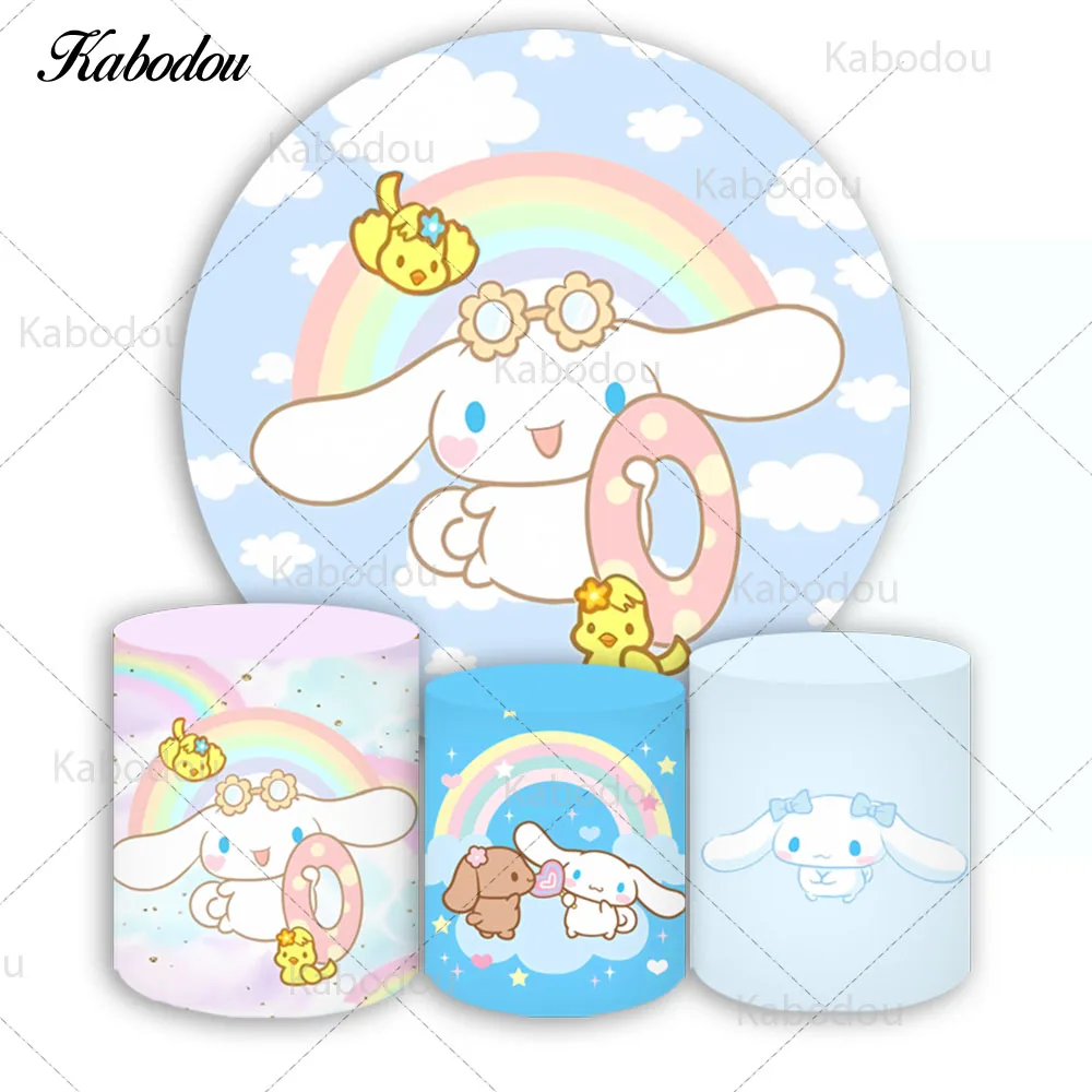 Фон для фотосъемки с изображением персонажей мультфильмов Miniso Cinnamoroll