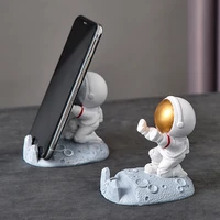 kungfu astronaut shape phone holder spaceman decoration stand cute bracket small ornaments handicraft model for home decor gift