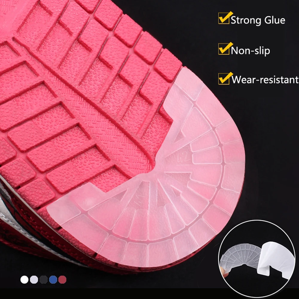 Sole Protector for Sneakers Outsole Rubber Sole Replacement Insoles for Shoes Repair Sole Sticker Anti-Slip Grip Wear-resistant