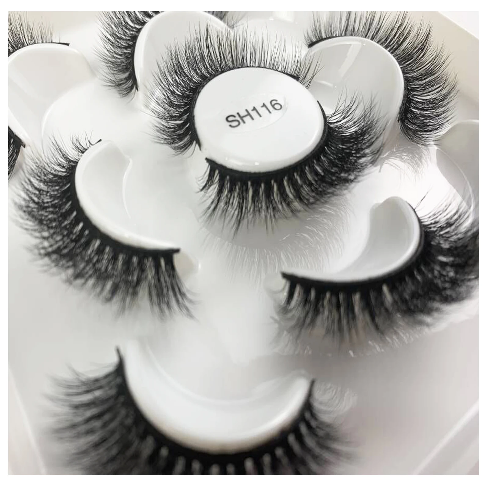 

Shegoal Free Gift Eye Makeup Tool Reused 3D Light Fluffy False Eyelash Beauty Soft Faux Cils Silk Mink Lashes Extension Handmade