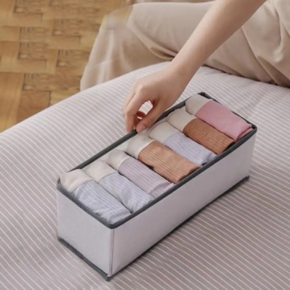 

1 PCS Large-capacity Clothes Storage Boxes Foldable Drawer Storage Basket With Handle Washable Closet Organizer