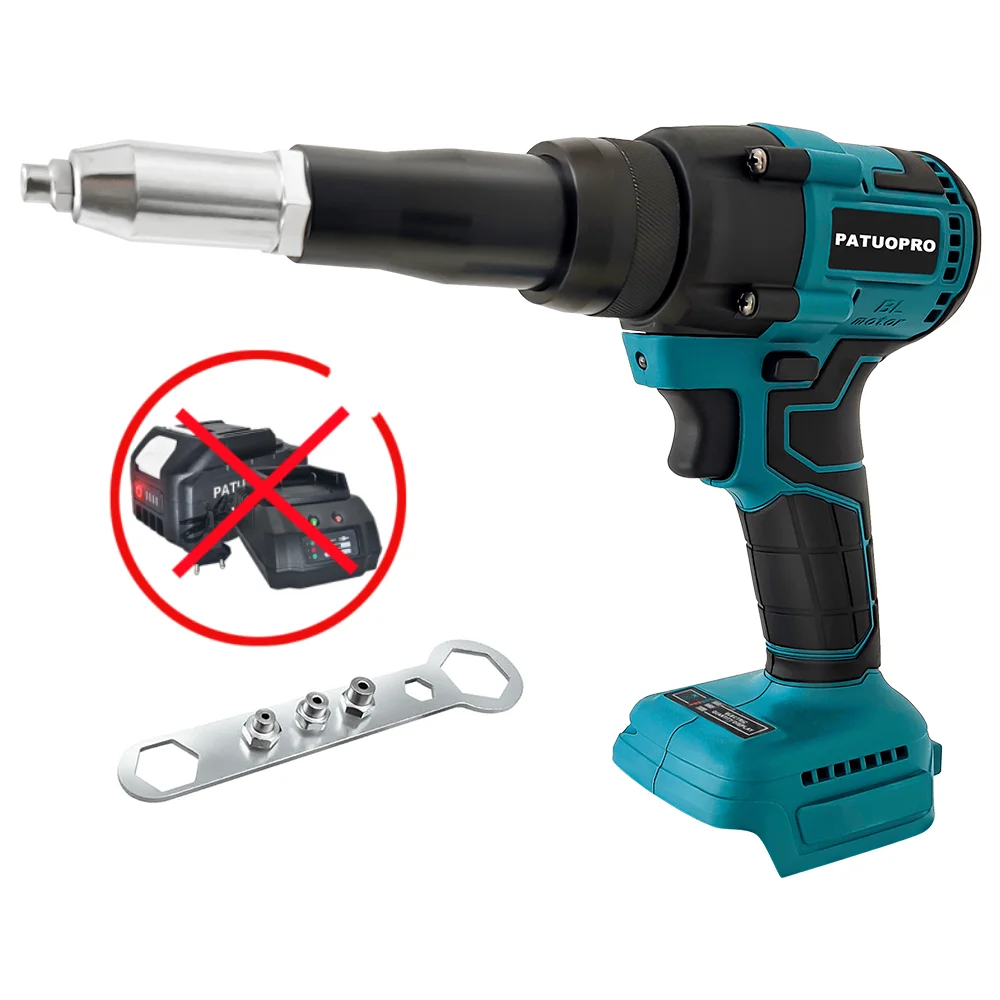 

PATUOPRO Аккумуляторный бесщёточный заклепочный пистолет для Makita 18 В