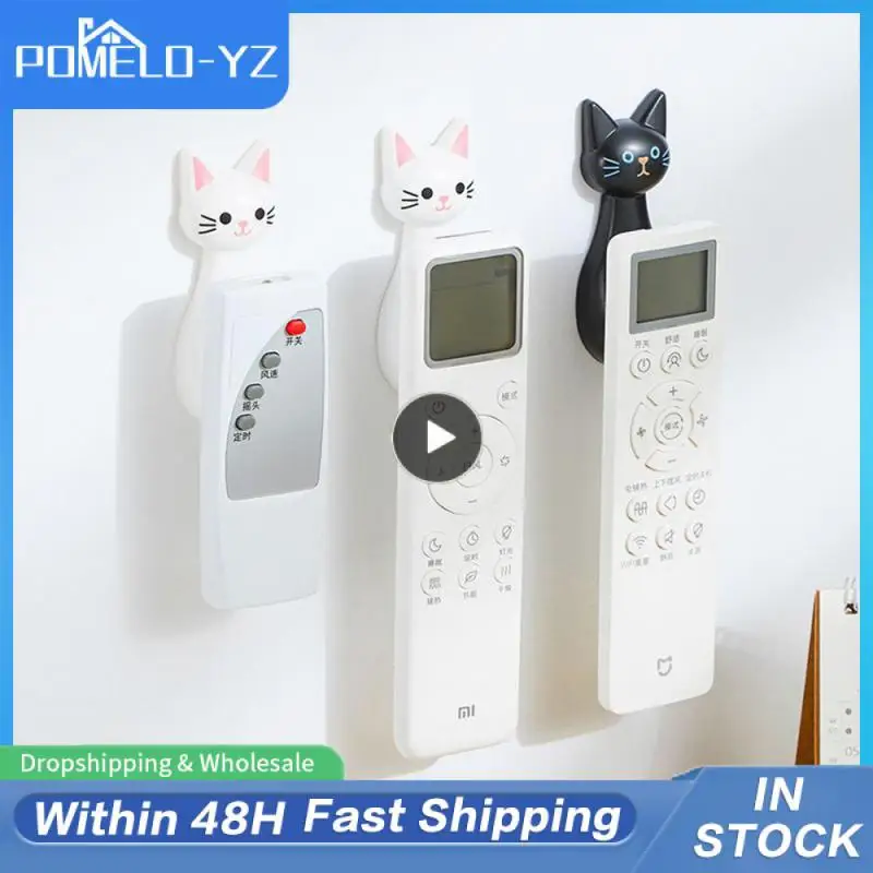 

Strong Paste Magnetic Hook Cat Wall Magnetic Storage Traceless Holder Punch-free Remote Control Hook Hook