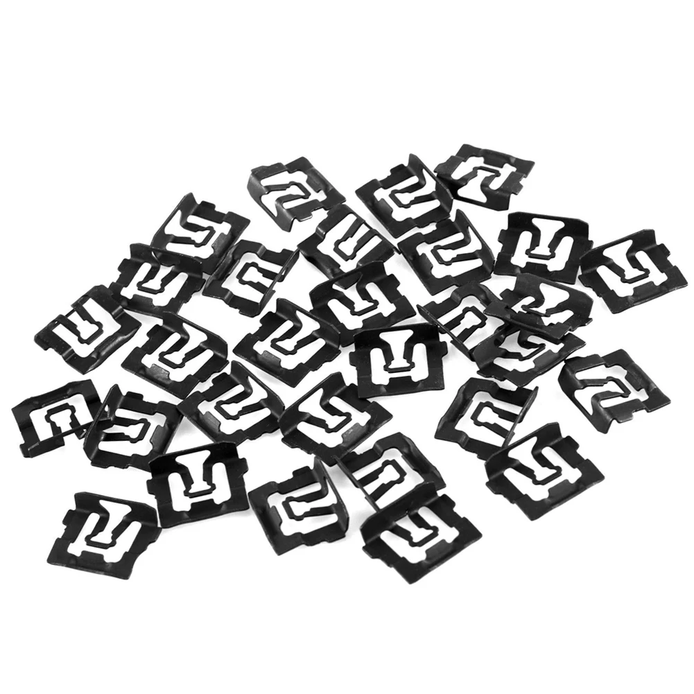 

Plastic Material 100PCS Windshield Trim Molding Clips for Ford 6493 C5ZZ6543413B Enhance Your Vehicle's Appearance