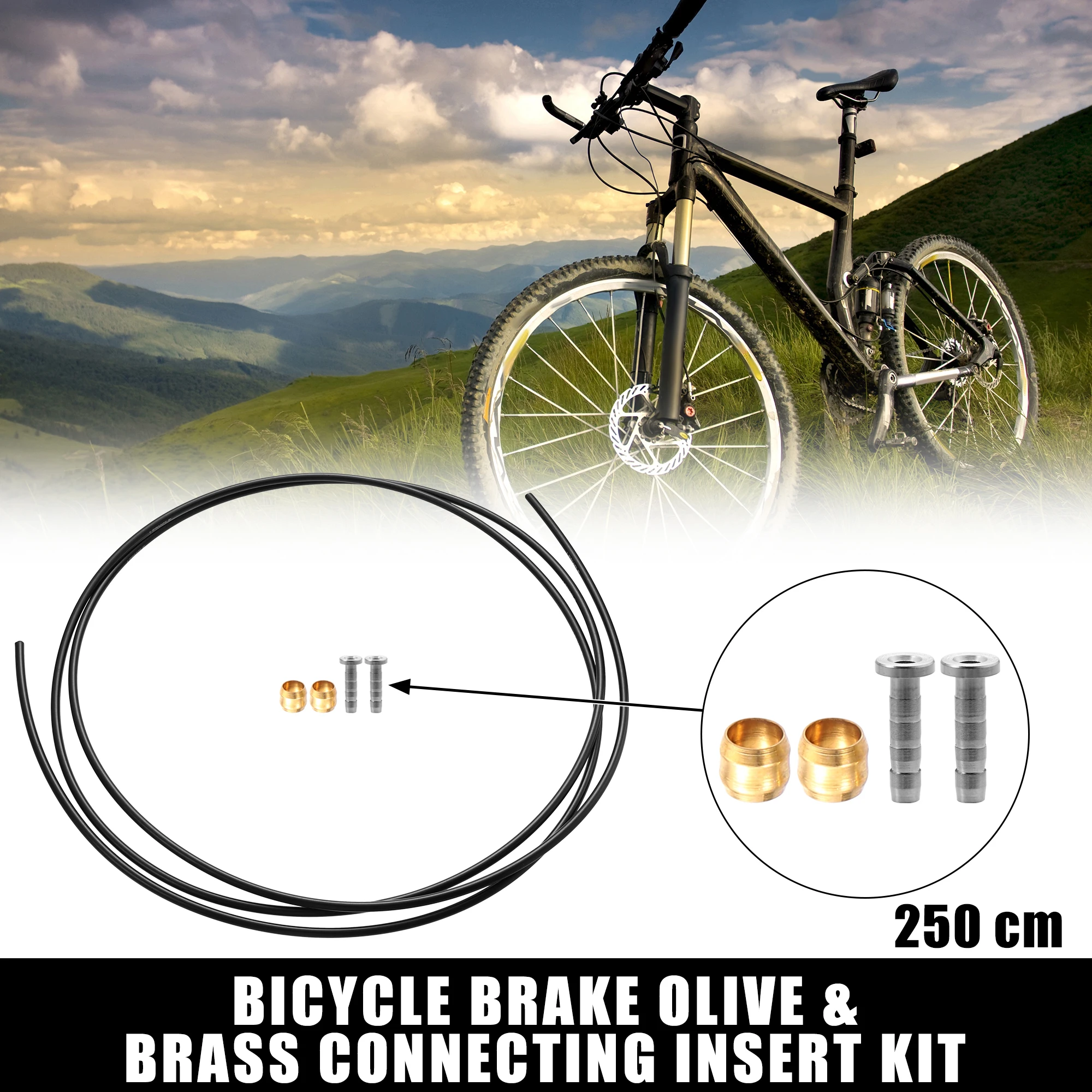 

1 комплект велосипедных тормозов X Autohaux, набор соединительных вставок из оливы и латуни для BH90 с шлангом