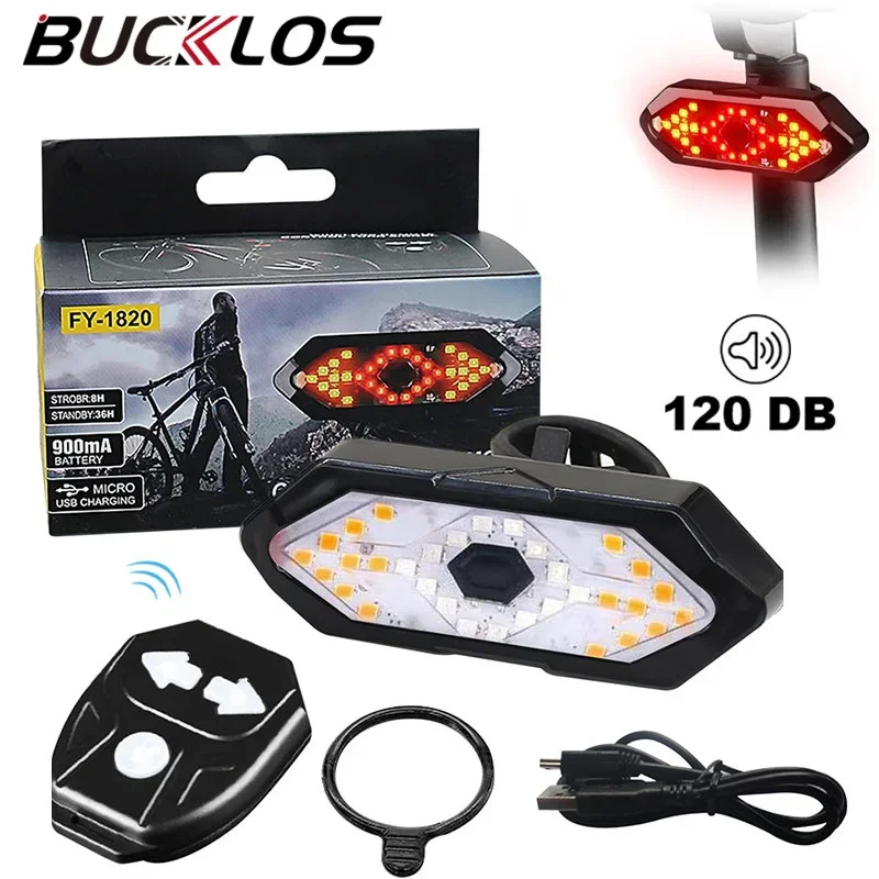 USB перезаряжаемый велосипедный указатель поворота задний фонарь беспроводной