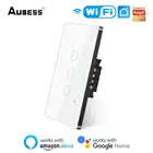 Смарт-выключатель настенный AUBESS, Wi-Fi, 1234 клавиши, управление через приложение