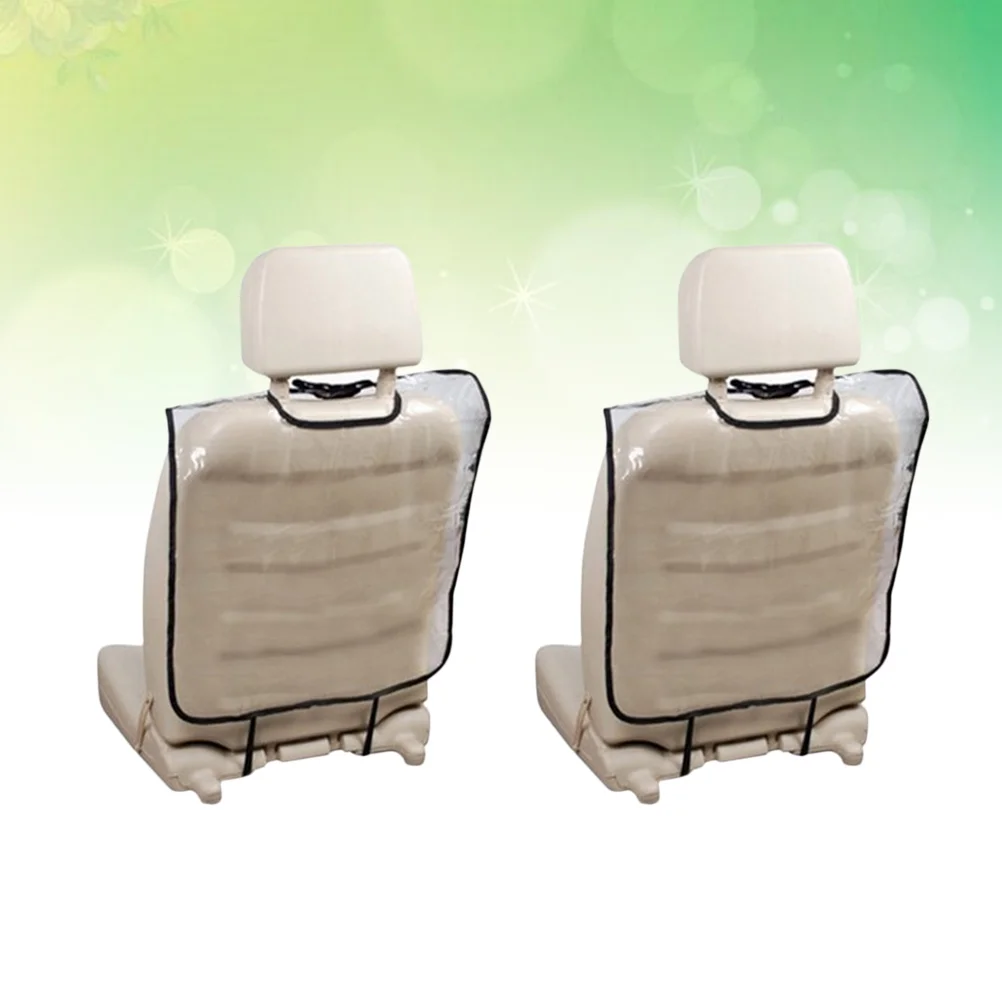 

2pcs Car Anti Kicking Pad Transparent Car Back Mat Anti- Kick Protetctive Cover