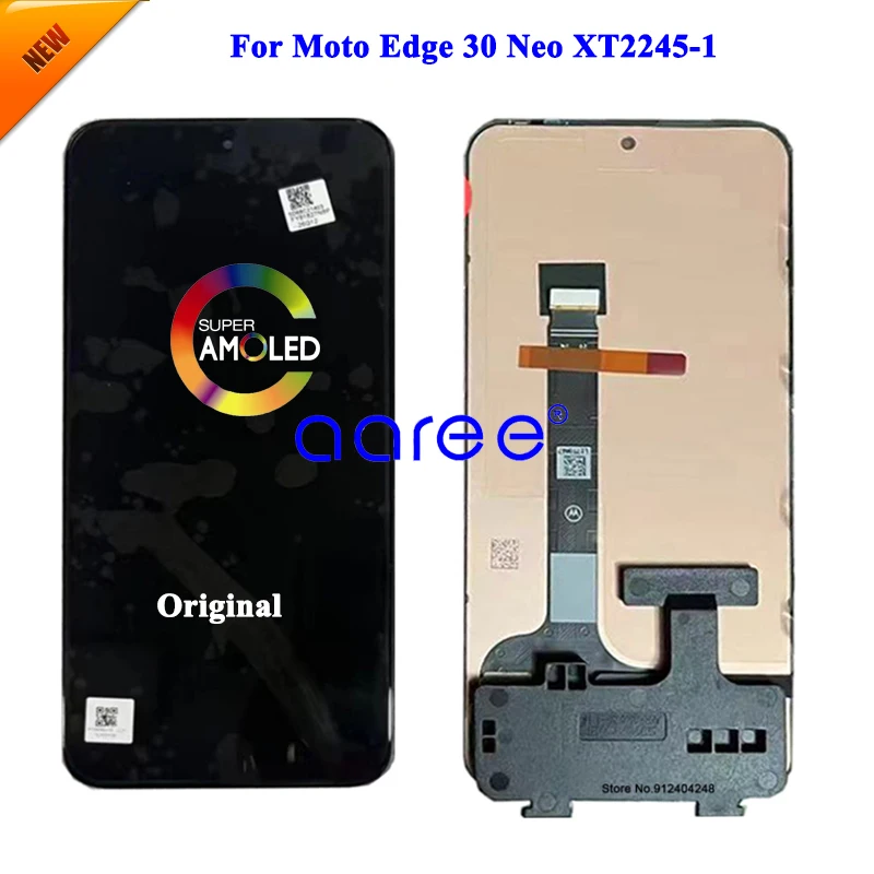 AMOLED LCD Screen Original For Moto Edge 30 NEO LCD Display For Moto XT2245-1 Display LCD Screen Touch Digitizer Assembly