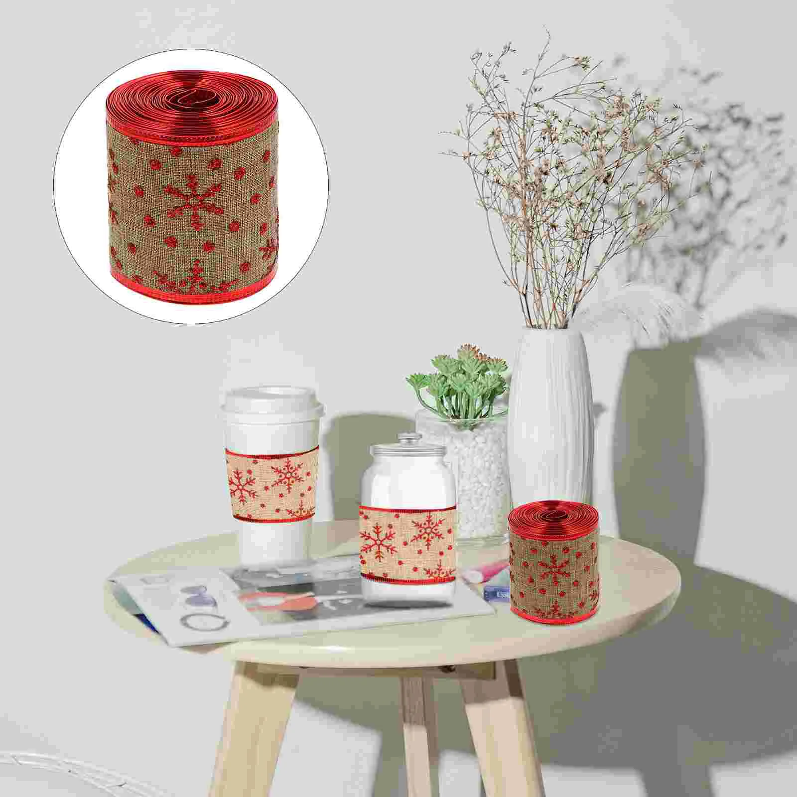 

Ribbon Christmas Tree Gift Wrapping Bowswired Roll Lace Decorative Clip Bow Hair Packing Artcraft Decoration Printed Making Diy