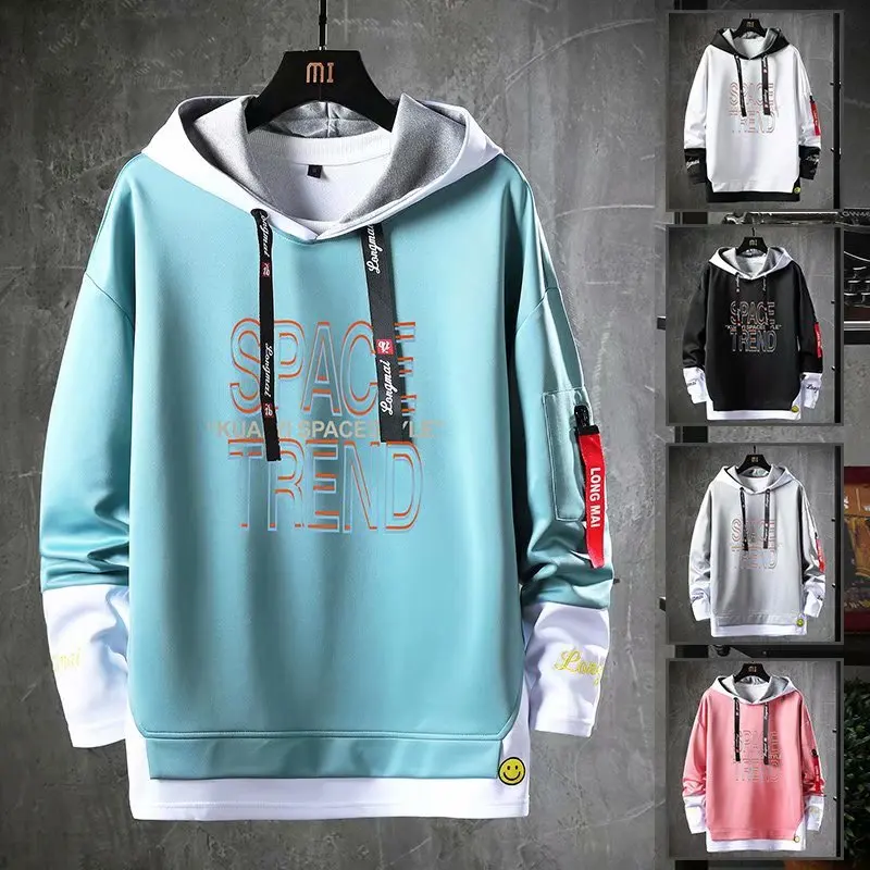 

Spring Autumn Men's Hoodies Hip Hop Fashion Harajuku Streetwear Hoodie Men Casual Men Clothing Prind Long Sleeve Sweatshirts Men