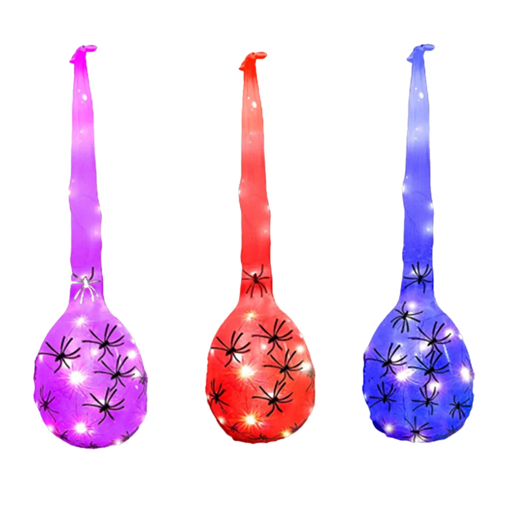 

3 Sets Light Spider Web Eggs Hanging Spider Web Eggs Party Decoration