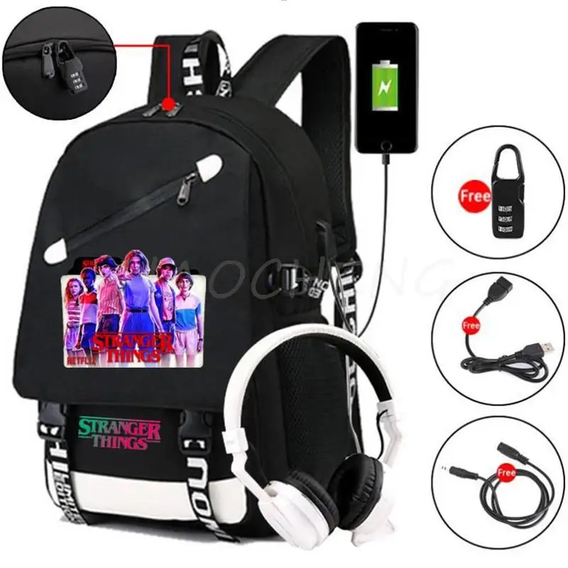 Рюкзак очень странные дела сезон 4 рюкзак через плечо для студентов школы