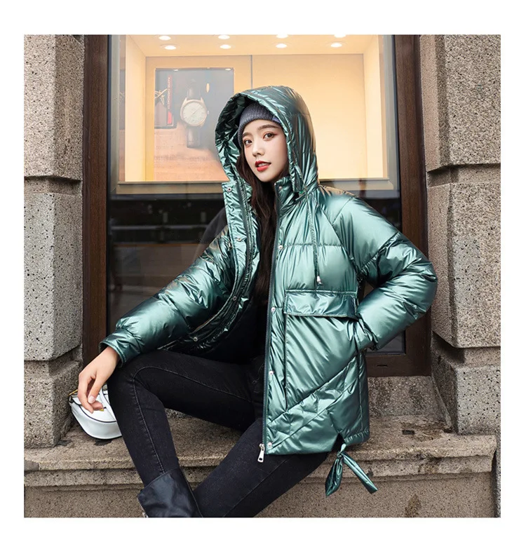 Down Parka Winter High Quality Hooded Jacket Ladies Fashion Winter Warm Ladies Clothing Casual Jacket Plus Size Winter Coat