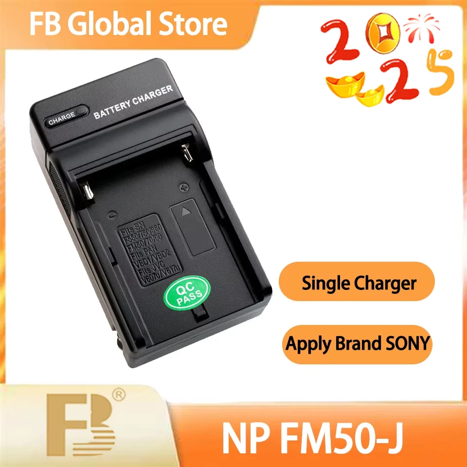 FB NP-FM50-J Складная вилка с одним слотом Зарядное устройство для камеры Широкий