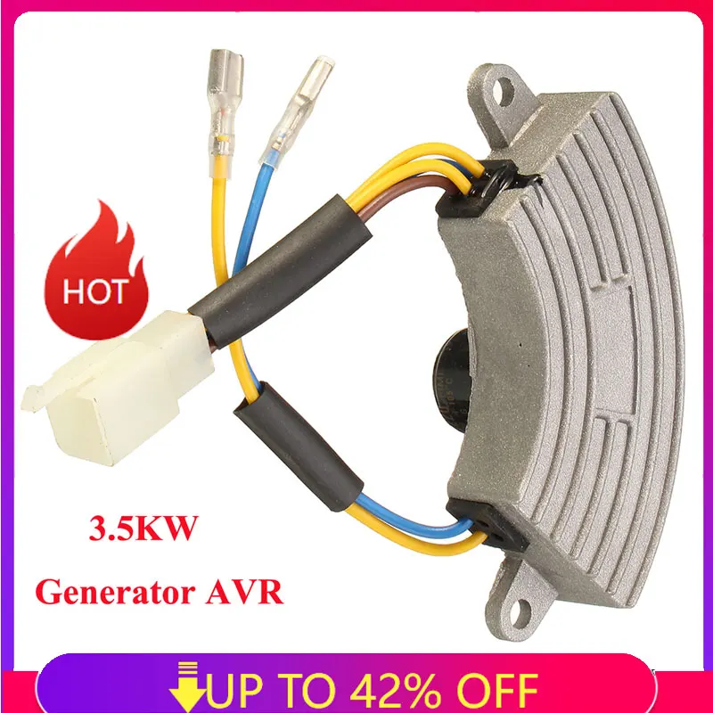 Автоматический регулятор напряжения AVR, 3500 Вт, стабилизатор выпрямителя, AVR 250 В, мкФ, 6 проводов, популярная алюминиевая крышка основания Автоматический регулятор напряжения AVR, 3500 Вт, стабилизатор выпрямителя, AVR 250 В, мкФ, 6 проводов, популярная алюминиевая крышка основания