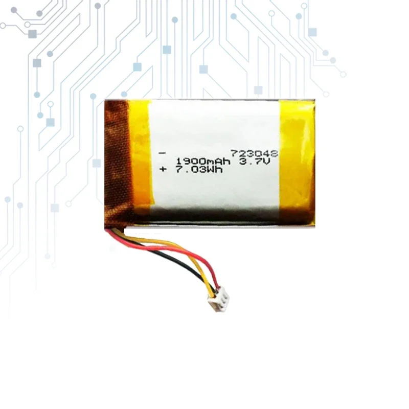 Сменный аккумулятор 1900 мАч 723048 -1S-2P для охотничьей собаки с GPS домашних животных