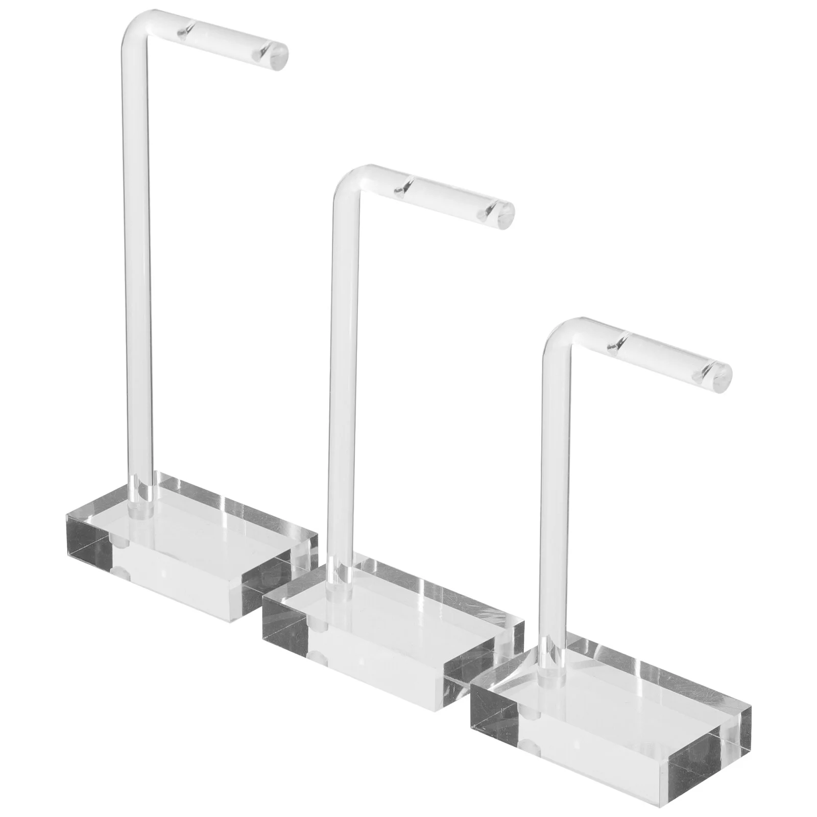

3 Pcs Jewelry Holder Earring Clear Acrylic Stand Display Stands Earrings Rack Table Top