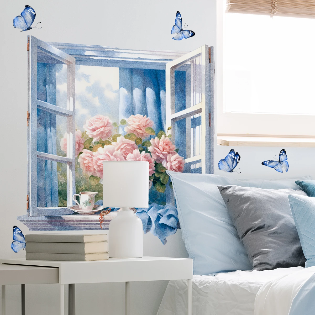 Наклейки на стены с видом окно 3D настенный декор без очков наклейки стену для