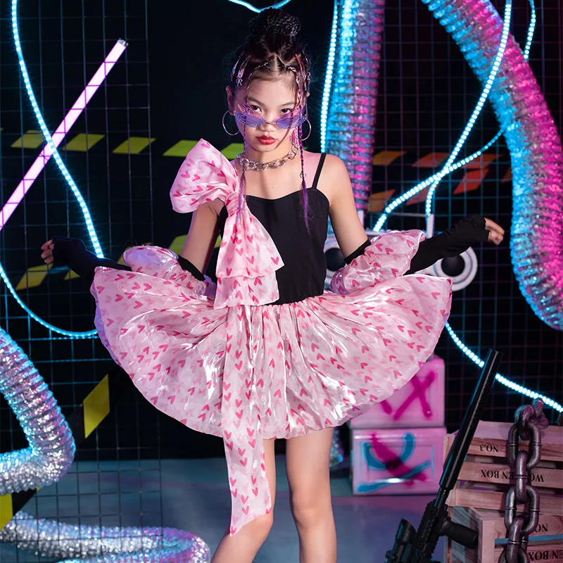 

Детский костюм для джазовых танцев, сценический костюм, милое платье для девочек, детская одежда для концертов и представлений, униформа для чирлидинга, платья YS4769