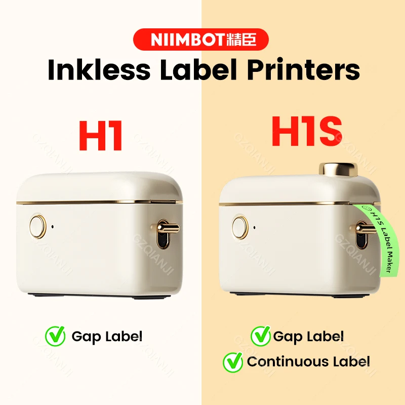 

Niimbot H1 H1S Mini Portable Thermal Printer For Stickers Adhesive Label Maker With Continuous Label Printing Machine for Mobile