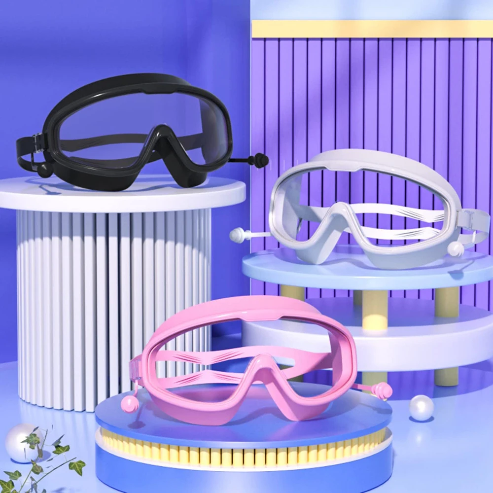 

Swimming Goggles Silicone Swim Glasses Big Frame For Men Women HD Anti-fog Eyewear Snorkeling Diving Swimming Accessories