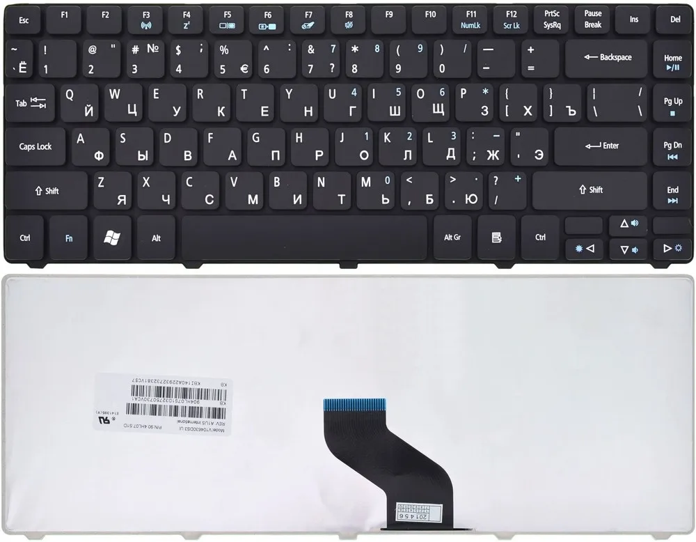 Клавиатура черная для Acer Aspire 4810T (ms2271)